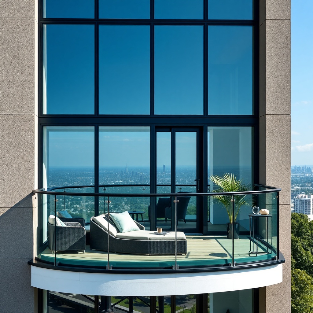 Beşiktaş Siyah Cam Balkon Modelleri