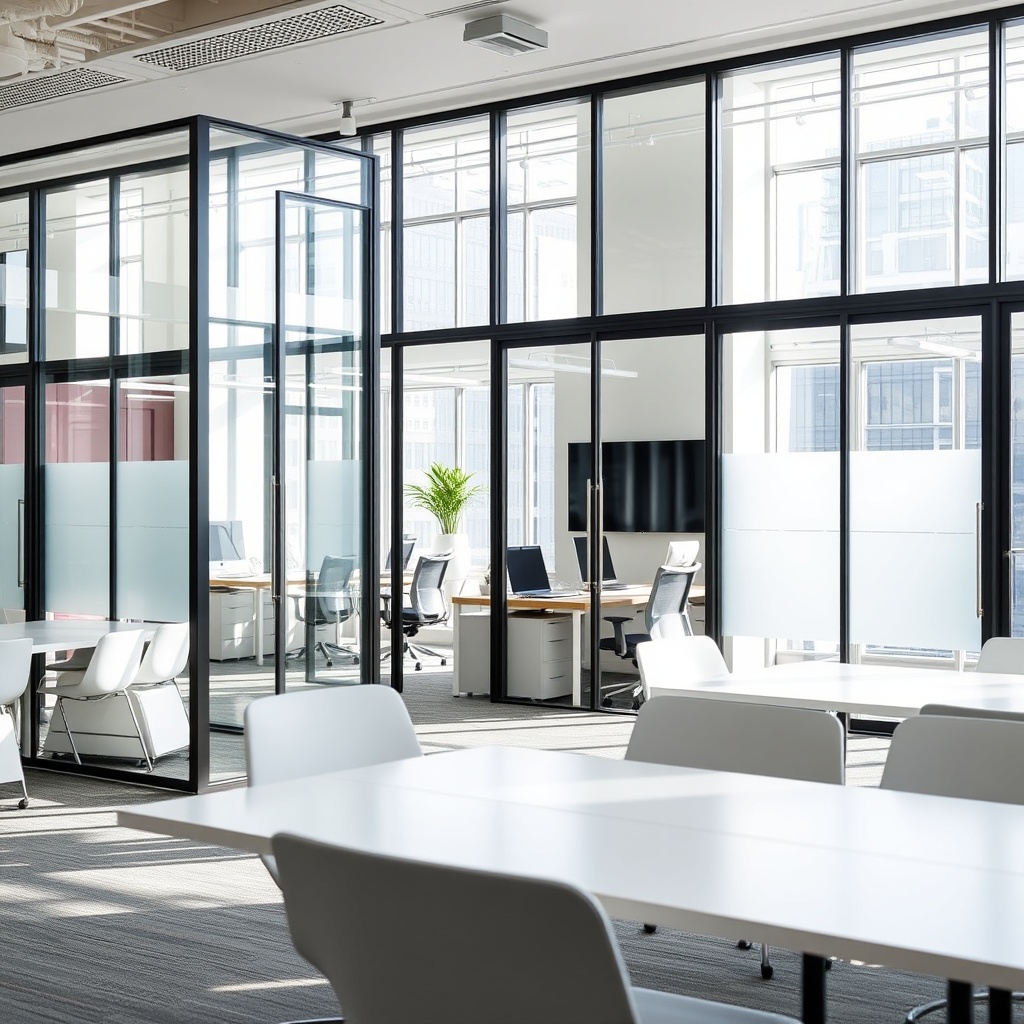 Beşiktaş Ofis ve İş Yerleri İçin Hareketli Cam Bölme Sistemleri