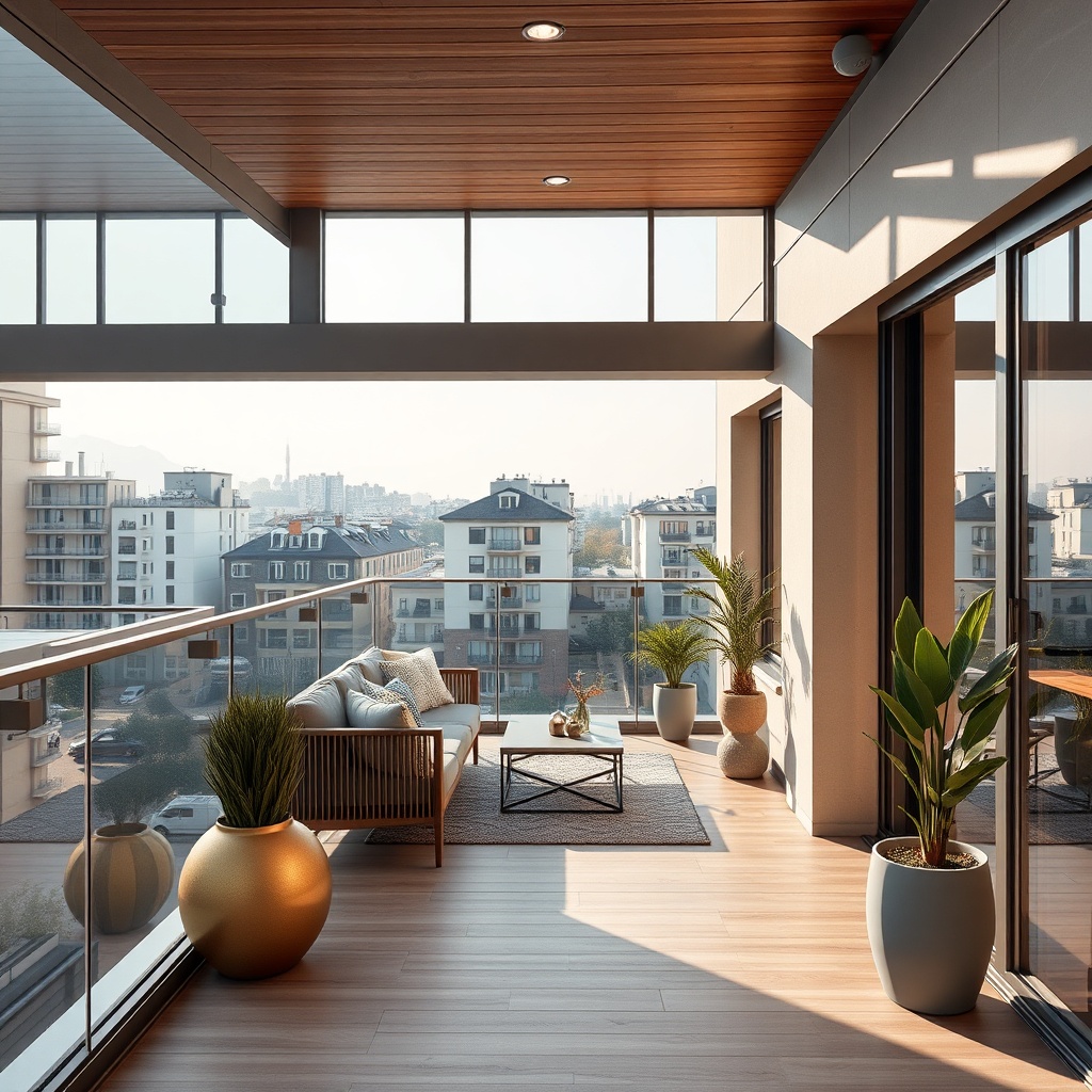 Beşiktaş renkli cam balkon
